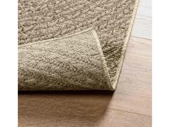 ZIZUR alfombra beige 200x200 cm aspecto yute interior exterior